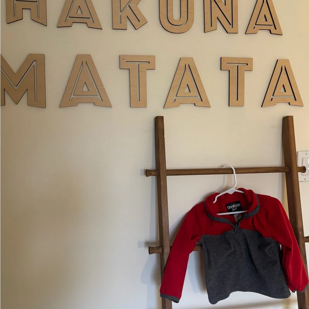 💙 5 for $25 💙 Oshkosh Red and Gray Fleece Pullover